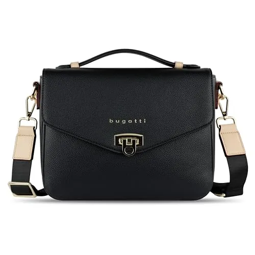 bugatti Ella Classic Bag für Damen - Damen-Henkeltasche mit viel Platz und leichtem Design, ideal für Büro und Alltag. Hochwertige Verarbeitung und abnehmbarer Schulterriemen bieten Flexibilität und Stil.