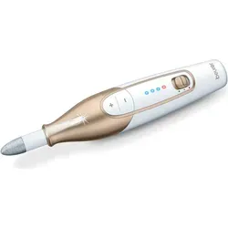 Beurer MP 64 Maniküre Pediküreset - elektrisches Nagelpflegeset mit Akku, 10 Aufsätze und LED Licht für perfekte Hände und Füße