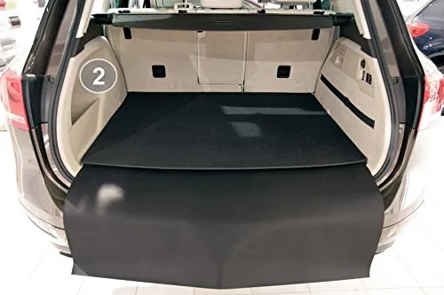 teileplus24 BM2931 Kofferraummatte 3-teilig passend für BMW X5 E70 ohne Schienen 2007-2013 mit Ladekantenschutz