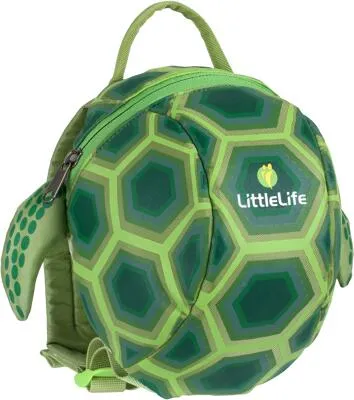 LittleLife Tier-Rucksack mit Sicherheitsleine, Schildkröte - Kindertaschen mit Sicherheitsleine für Kleinkinder, ideal für Ausflüge. Bietet Sicherheit in Menschenmengen und Platz für wichtige Dinge.