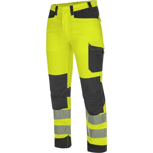 Würth MODYF Arbeitshose Fluo EN 20471 für Profis Strapazierfähige Hi-Vis Arbeitshose für Herren, Gelb