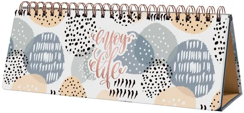 sigel Tischkalender Jolie "Apricot Inspiration" 300 x 114 mm immerwährend