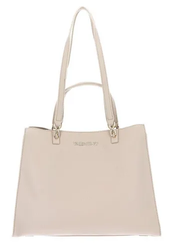 VALENTINO BAGS Schultertasche Shopping Bag, Ecru - Elegante Schultertasche aus hochwertigem Polyurethan, ideal für stilvolle Einkäufe und Freizeitaktivitäten. Mit praktischem Magnetverschluss und zwei Henkel für optimalen Tragekomfort.