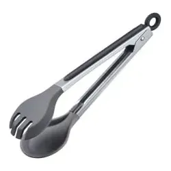 WESTMARK Round Silicone Servierzange, hitzebeständig bis 200° C 16192270 , 1 Zange, Mini: 25,5 cm