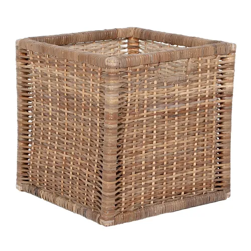 Rattan Korb CESTA-Big Grau – Stilvoller Aufbewahrungskorb - Hochwertiger Korb aus Rattan in Grau, ideal für die stilvolle Aufbewahrung in jedem Raum. Mit den Maßen 32x30x29 cm bringt er Ordnung in Ihr Zuhause.
