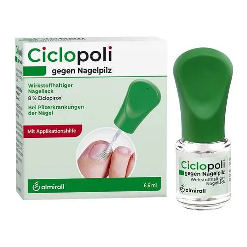 Ciclopoli mit Applikationshilfe 6,6 ml - rezeptfreier Nagellack gegen Nagelpilz, wirksam und einfach anzuwenden