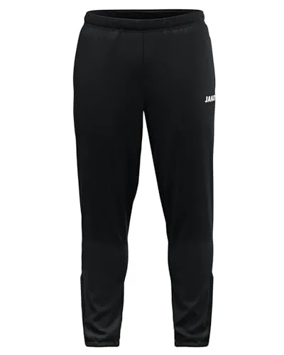 JAKO Unisex Polyesterhose Dynamic, schwarz, XXL - Sport- und Trainingshose aus 100% recyceltem Polyester, ideal für Mannschaftssport und Jogging. Schnelltrocknend mit praktischen Reißverschlusstaschen für sicheren Stauraum.