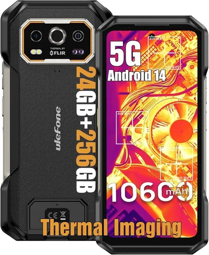Ulefone Armor 27T Pro - Robustes Smartphone mit Thermal Imaging - Handys & Smartphones – Mit 256GB Speicher, 12GB RAM und einzigartiger Wärmebildkamera für Outdoor-Abenteuer und anspruchsvolle Umgebungen.