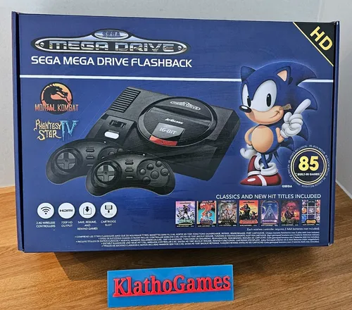 Sega Classic Game Konsole mit 83 Spielen - Retro Spielkonsole mit 83 klassischen Sega-Spielen, inklusive Sonic und Phantasy Star. 2 schnurlose Controller und HDMI-Ausgang für ein nostalgisches Gaming-Erlebnis.