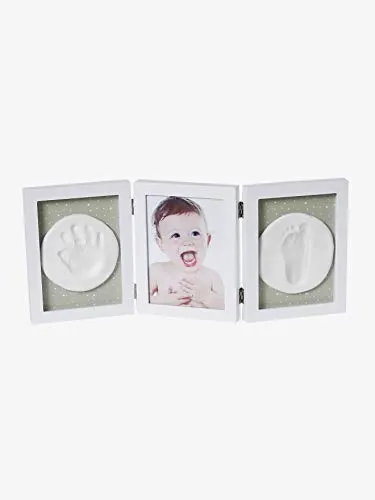 VERTBAUDET Abdruck-Set mit Bilderrahmen weiß/natur ONE SIZE - Kreatives Abdruck-Set mit Bilderrahmen für unvergessliche Erinnerungen. Ideal zur künstlerischen Gestaltung und persönlichen Dekoration.
