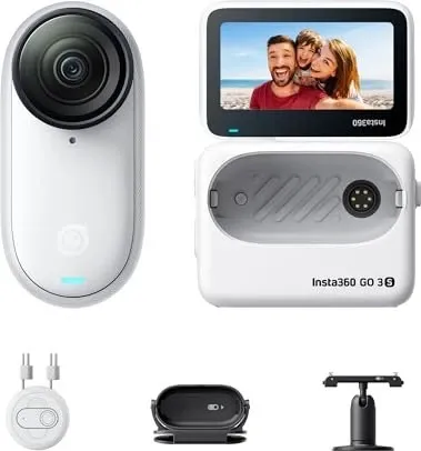 Insta360 Go 3S (64GB) weiß - Kompakte Action-Cam, temporär mit Preis-Senkung für aufregende Abenteuer
