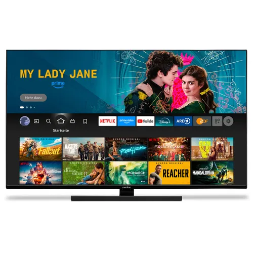 Medion® MD31411 LED-Fernseher 49,5 Zoll - 4K Ultra HD Fernseher mit 125,7 cm Bildschirmdiagonale, ideal für brillante Bildqualität und Smart-Funktionen für Streaming und Internet-Browsing.