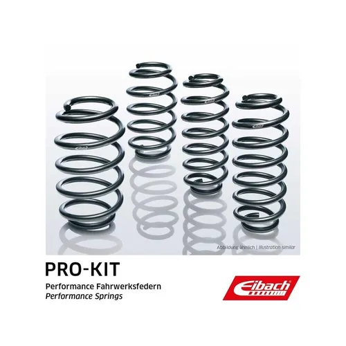 EIBACH E8501-140 Pro-Kit Fahrwerkssatz - Blatt- & Spiralfedern für Fahrzeuge ohne Niveauregulierung, optimiert für eine verbesserte Fahrdynamik und Stabilität, maximale Achslast HA 630 kg, VA 785 kg.