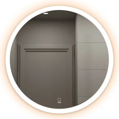 Home Deluxe LED-Spiegel Rund - 3 Lichtfarben & Antibeschlagssystem - Badspiegel mit modernem Design, blendfreier LED-Beleuchtung und Antibeschlagfunktion – ideal für ein angenehmes Badeerlebnis.