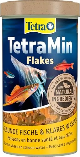 TetraMin Flakes - Fischfutter in Flockenform für alle Zierfische, ausgewogene Mischung für gesunde Fische und klares Wasser, 500 ml Dose
