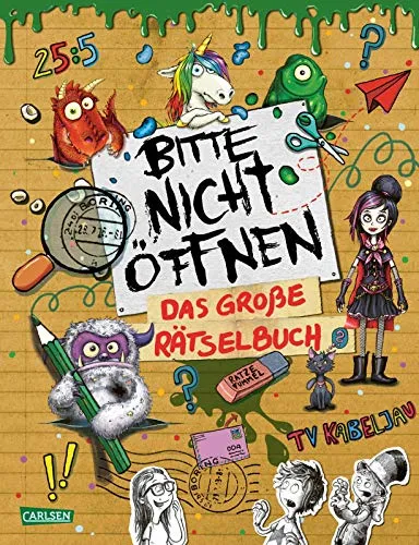 Bitte nicht öffnen: Das große Rätselbuch: Für Monster-Fans ab 8 Jahren mit Lernspielen, Labyrinth-Rätseln, Quizfragen und Fan-Extras