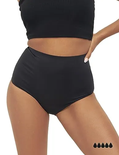 MyMonthlys Inkontinenzslip Periodenunterwäsche MONA High Waist 1er schwarz starke Blutung schwarz XL/42