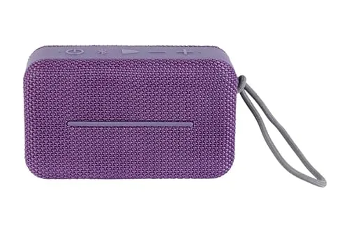 Silvercrest Bluetooth Lautsprecher Sound Mini Klein Wasserdicht Stereo (Lila)