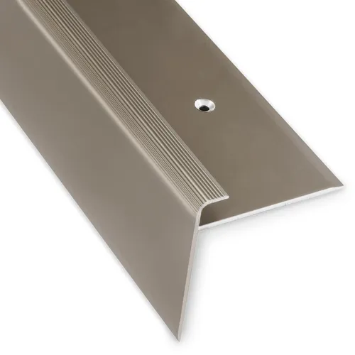 Floordirekt Treppenkantenprofil Safety, verschiedene Farben, F-Form, Bronze dunkel