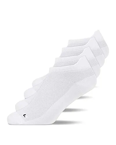 SNOCKS Laufsocken Running Socken für Damen & Herren (4-Paar) - Sneakersocken mit Fersenlasche, atmungsaktiv durch Mesh und ideal für sportliche Aktivitäten – für optimalen Tragekomfort und schnellen Schweißtransport.