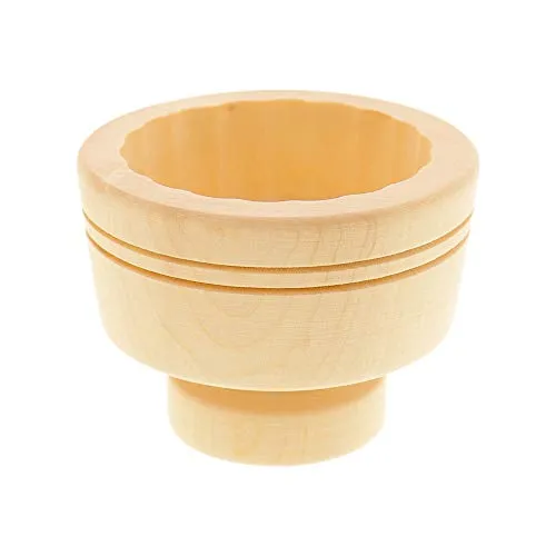 Hofmeister Holzwaren Butterform, für 125 g Butter, 9 cm, Lamm, handgeschnitzt in Deutschland, Butter-Form zum Dekorieren, runde Sturz-Form, Butter-Model aus heimischem Ahorn-Holz
