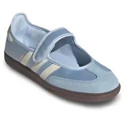 adidas Samba Jane Crystal Sky Cream White - 37 1/3 - adidas Samba Jane Crystal Sky Cream White vereint klassischen Terrace-Stil mit modernem Mary-Jane-Design. Die flache Silhouette und die Gum-Outsole bieten Komfort, während das frische Farbschema vielseitige Kombinationsmöglichkeiten für jeden Alltag schafft.