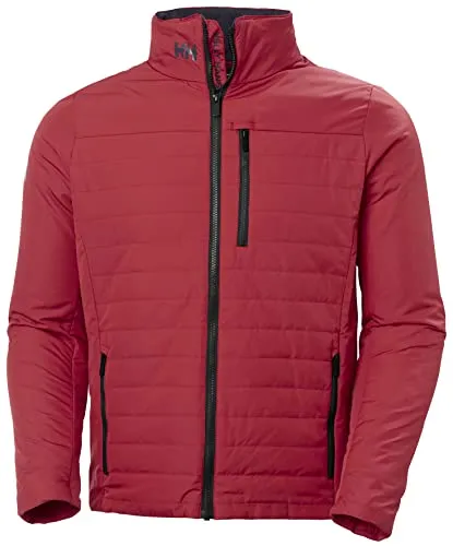 Helly Hansen Herren Crew Insulator Jacket 2.0 - Funktionsjacke in Rot, Größe M - Funktionsjacke für Herren mit modernem Design, hoher Bewegungsfreiheit und optimalem Tragekomfort - ideal für aktive Outdoor-Aktivitäten.