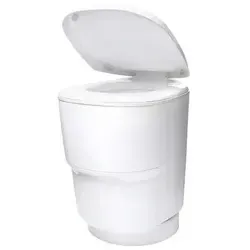 CLESANA Toilette C1 mit L-Adapter - Campingtoilette für wasserlose Nutzung, sicher und hygienisch mit Beutel-Verschweißung. Ideal für Reisen ohne Zugang zu Entsorgungsstationen.