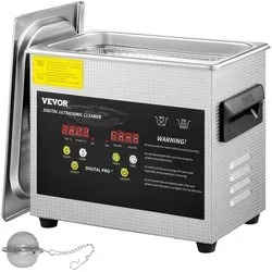 VEVOR 3L Digital Ultraschallreiniger - Sonstige Reinigungsgeräte mit Heizfunktion und Timer für gründliche, schonende Reinigung von Schmuck und Brillen. Ideal für perfekte Hygiene und Pflege.