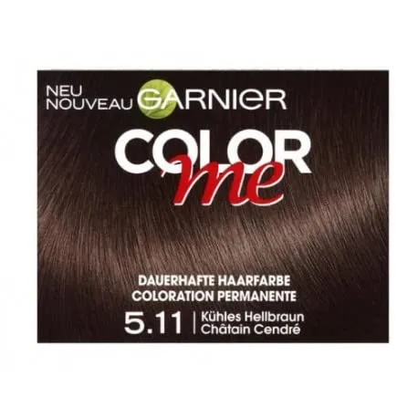 2x Garnier Color me Dauerhafte Haarfarbe 5.11 Kühles Hellbraun (2er Pack)