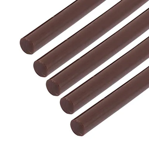 sourcing map 5 Stück Mini Heißklebepistole Stöcke 10 Zoll x 0,27 Zoll für Klebepistolen, Braun