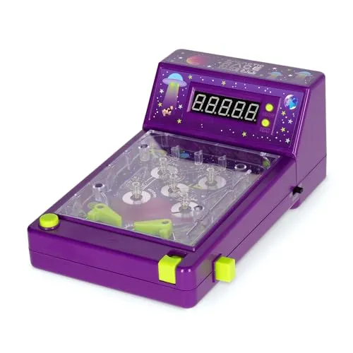 Legami Flipper Arcade - Galactic Race - Vintage-Flipper mit doppelter Steuerung, elektronischem Punktezähler, Sound und Licht. Ideal für Kinder und nostalgische Spieler, die spannende Herausforderungen lieben.