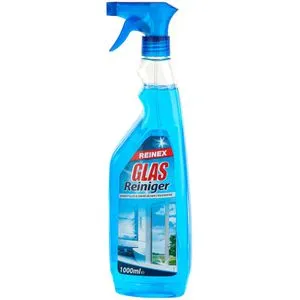 Reinex Glasrein Glasreiniger 1 L - streifenfreier Glanz - Der Reinex Glasrein Glasreiniger sorgt für streifenfreien Glanz auf Glas- und abwaschbaren Oberflächen. Einfach aufsprühen und mit einem Tuch nachwischen für eine gründliche und schonende Reinigung.
