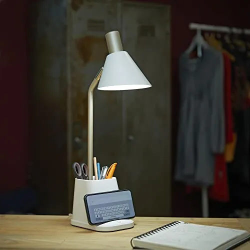 Northpoint LED Schreibtischlampe Dimmbar mit Wireless Charging - Schreibtischlampe mit Wireless Charging, dimmbar & Farbtemperaturwechsel. Genießen Sie kabelloses Laden und perfekte Beleuchtung für jede Stimmung in einem modernen Design.