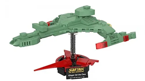 BlueBrixx Pro Star Trek Klingon Vor’cha Class – Modellbausatz für Erwachsene und Kinder, Klemmbausteine-Set aus 183 Teilen, Detailliertes klingonisches Kriegsschiff, Offizielle Lizenz, 104960