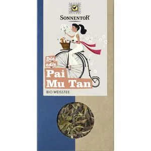 Sonnentor Tee Pai Mu Tan, BIO, Weißer Tee aus China, loser Tee, 40 g
