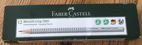 Faber-Castell - Grip 2001 Dreikantbleistifte Bleistifte - HB 12Stk - NEU