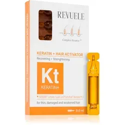 Revuele Ampoules Keratin + Hair Activator Ampulle für dünnes, gestresstes Haar 8x5 ml