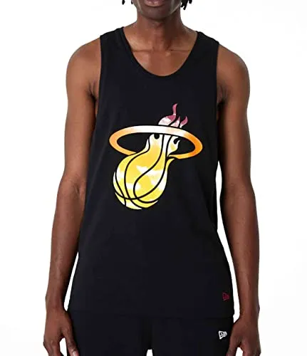 New Era - NBA Miami Heat Sky Print Tank Top Farbe Schwarz, Größe XXL