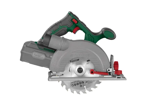 PARKSIDE® 20 V Akku-Handkreissäge PHKSA 20-Li C4 - Präzise Akku-Handkreissäge für vielseitige Anwendungen in Holz und Kunststoff. Ergonomisches Design mit einfacher Handhabung und stufenlos einstellbarem Schnittwinkel für optimalen Arbeitskomfort. Lieferung ohne Akku und Ladegerät.