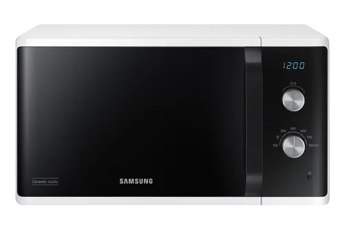 Samsung MW3500 Mikrowelle 800 W - 23 L Garraum - Mikrowelle mit kratzfestem Keramik-Emaille-Innenraum für einfache Reinigung und präziser elektronischer Steuerung in 5-Sekunden-Schritten.