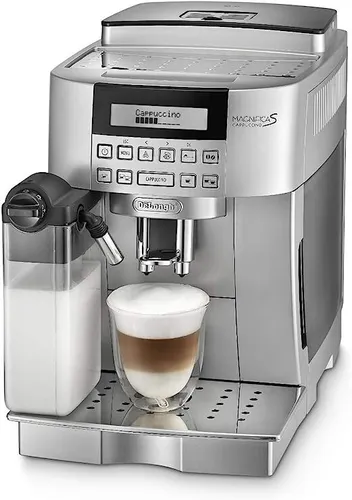 DeLonghi ECAM 22.360.S Kaffeevollautomat - Kaffeevollautomat für Bohnenkaffee mit 15 bar Druck und 1,8 L Wassertank, ideal für perfekten Kaffeegenuss zu Hause.