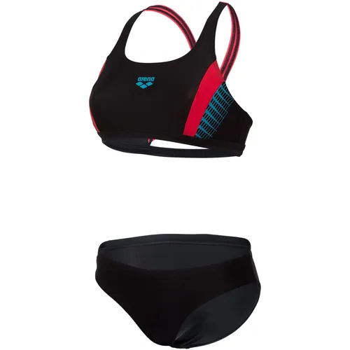 Arena Threefold Bikini Set Damen in black-black-anguria, Größe 38 FS 2024