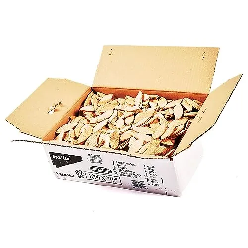 Makita P-08844 Flachdübel 54 mm - 1000 Stück - Hochwertige Flachdübel für präzise Verbindungen, ideal für Möbelbau und Holzverarbeitung. Perfekt für Profis und Hobby-Handwerker.