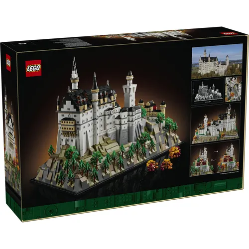 LEGO Schloss Neuschwanstein (LEGO Architecture) (21063) - Bauen Sie das beeindruckende Schloss Neuschwanstein mit diesem LEGO Architecture Set (21063). Ideal für kreative Köpfe und Sammler, die Architektur und Geschichte lieben.