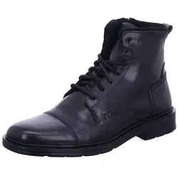 Bullboxer Stiefelette Schwarz 43 EU - Elegante Echtleder-Optik - Schwarze Stiefelette aus hochwertigem Echtleder mit praktischem Reißverschluss. Ideal für stilvolle Auftritte und vielseitige Kombinationen.