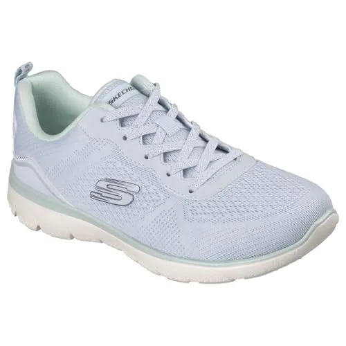 Skechers 150291 Sportboden Absatz/Keil, Größe 40, Blau - Stylische Skechers 150291 mit 25 mm Absatzhöhe, ideal für aktive Tage. Bequeme Passform und vielseitig kombinierbar für jeden Anlass.