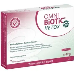 OMNi BiOTiC HETOX - Darm und Leber - Arzneimittel zur Unterstützung der Leber- und Darmgesundheit mit 9 natürlichen Bakterienstämmen für eine optimale Darmflora und bessere Nährstoffaufnahme.