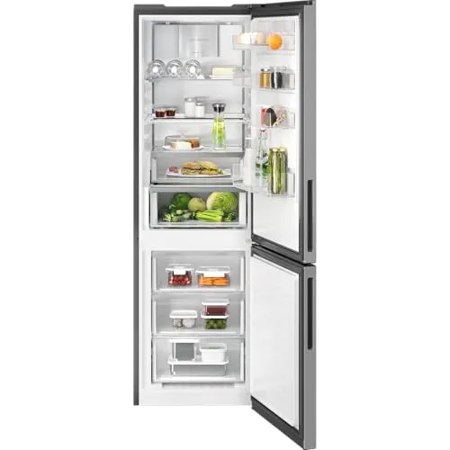 AEG 8000 Cooling 360° Kühl-Gefrierkombination - Freistehender Kühlschrank mit WiFi-Vernetzung, 328 L und CustomFlex für flexible Stauraumnutzung – hält Lebensmittel 60% länger frisch dank TwinTech No Frost und 360° Cooling.