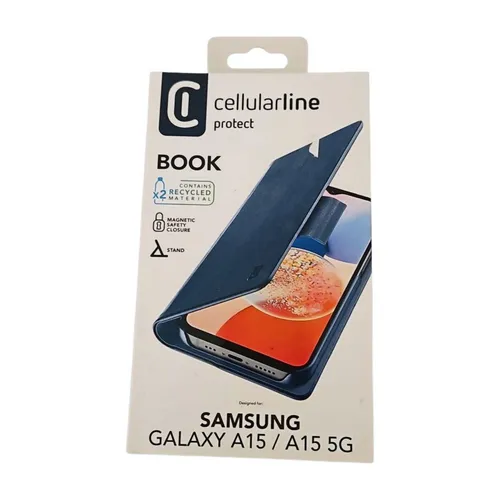 Cellularline Book Case Samsung Galaxy A15 A15 5G Blau Bookcover Neu OVP